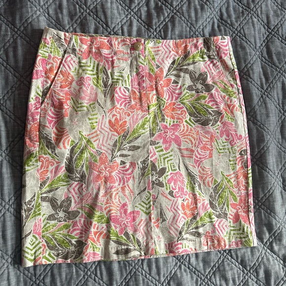 Floral Skirt. J. Jill Lived in Chino - Picture 8 of 8
